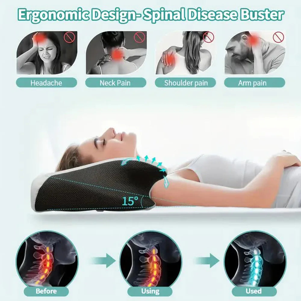 Butterfly Memory Foam Cervical Sleep Pillow - Frezy Haven 